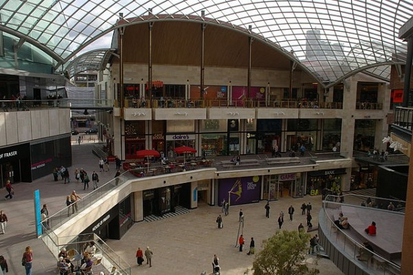 image of Bristol's Cabot Circus shopping centre