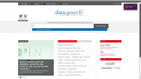 data_gouv_fr screenshot of French government open data site