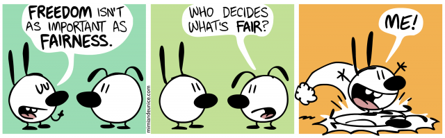 Fairness comic strip