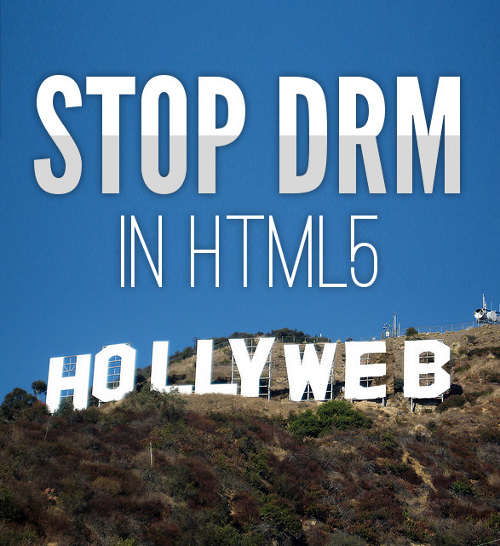 image with caption Stop DRM in HTML5