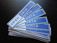 image of open data stickers