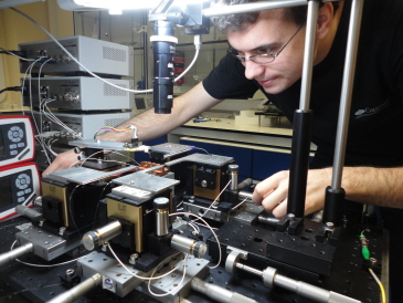 image of photon microchip being tested