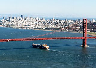 view of San Francisco and the Golden Gate bridge