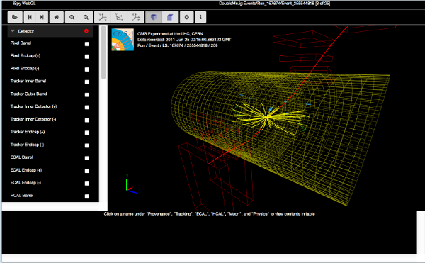 Visualisation of CDP experiment at CERN's LHC