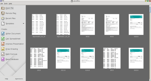 LibreOffice 5.* screenshot